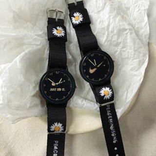 小雛菊手錶ins風GD同款學生韓版簡約帆布帶腕錶創意情侶閨蜜手錶