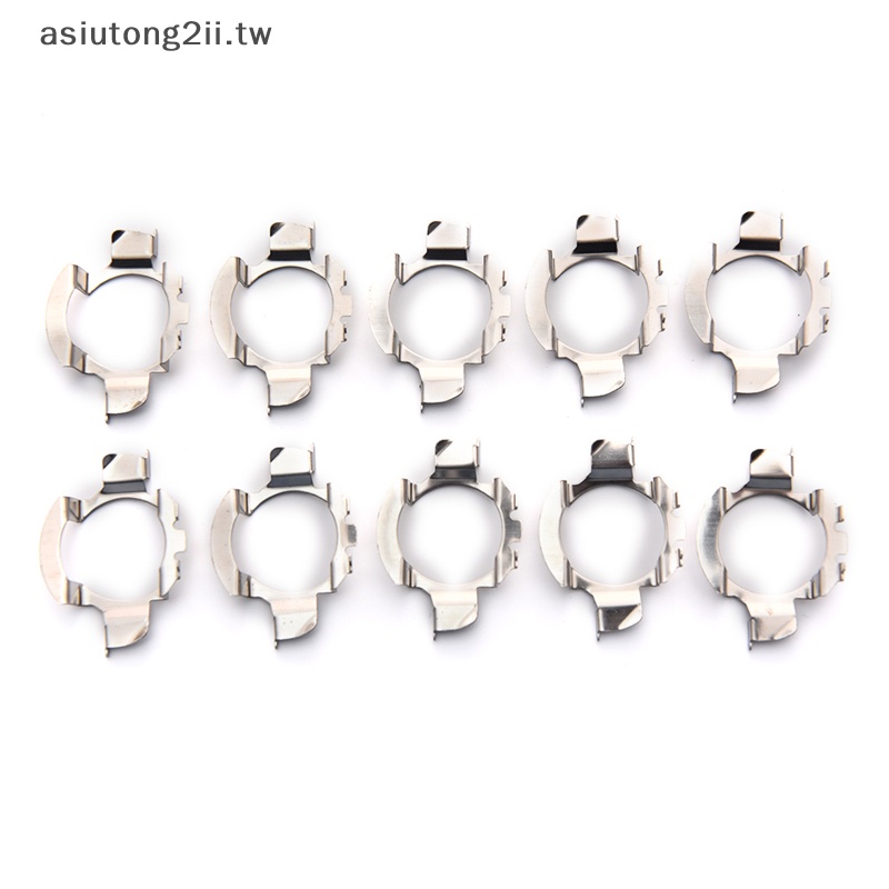 [asiutong2ii] 10 件 H7 適配器頭燈插座汽車 Led 燈泡座燈座適用於 D101 [TW]