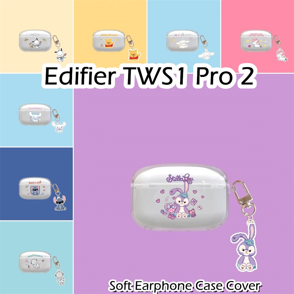 EDIFIER 【現貨】漫步者TWS1 Pro 2 Case透明卡通軟矽膠耳機套外殼保護套