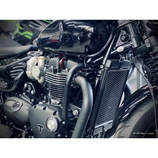 Triumph重機配件適用凱旋T100 T120 Speed Twin Street Twin發動機護槓保險槓