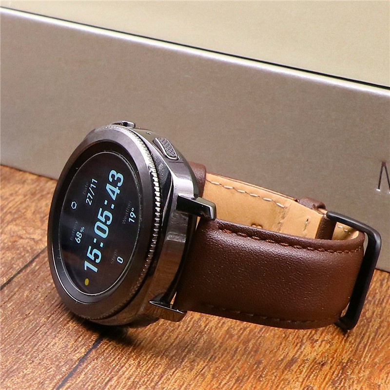 Smart watch手錶錶帶 active真皮錶帶華米GTS2錶帶 realme watch錶帶 20mm通用快拆錶帶