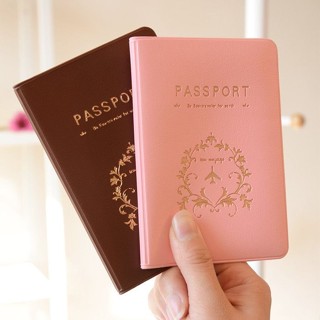 護照保護套 可愛防水素雅短款護照夾|護照套.護照包