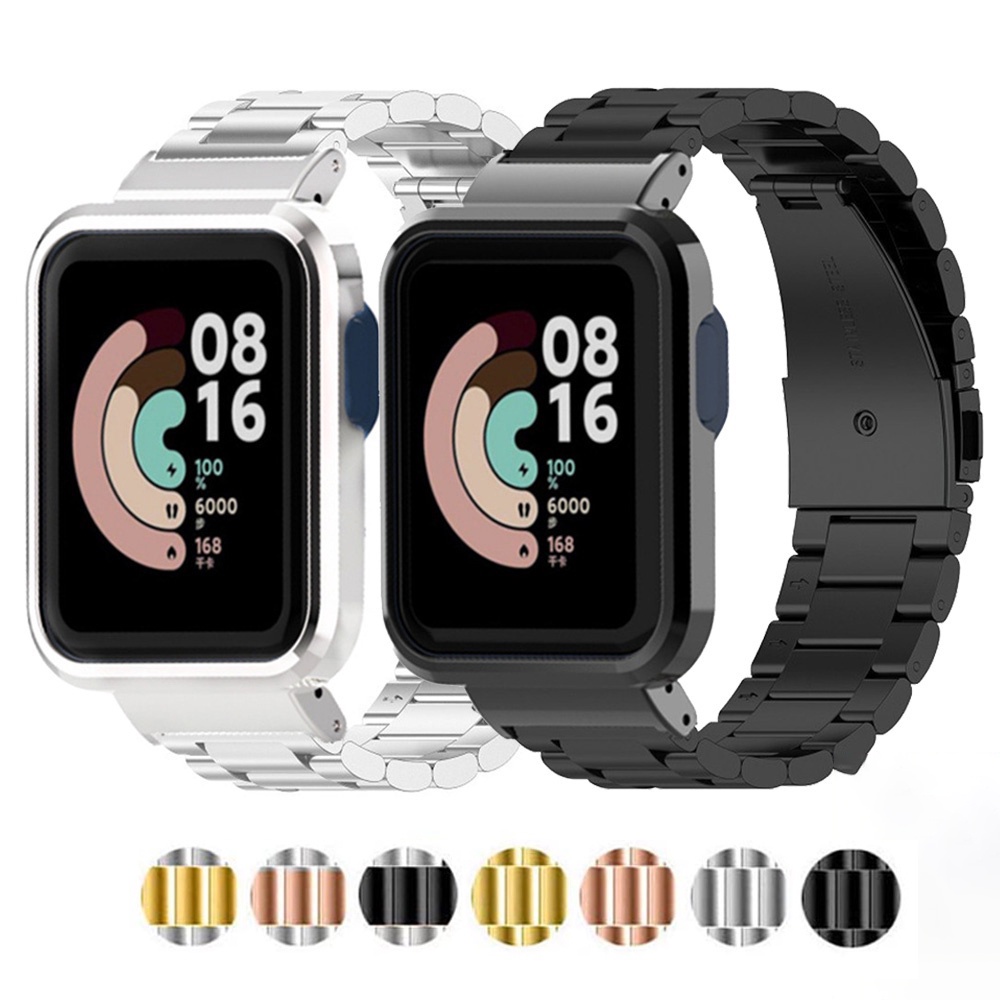 Redmi 手錶 2 Lite 錶帶 金屬錶帶 小米手錶超值版 三株錶帶加框 Redmi Watch 3 Active