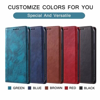 荔枝紋掀蓋皮套 手機殼 適用 三星 note20 note20ultra J6 2018 插卡磁吸皮套 全包防摔保護殼