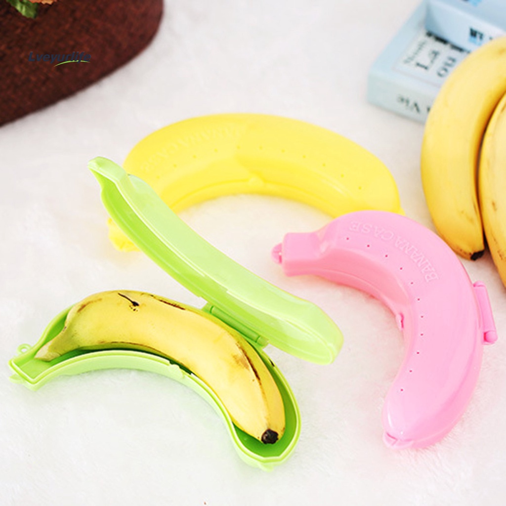 [LYL]香蕉保護器柔性保鮮塑料野餐水果香蕉收納盒廚房工具