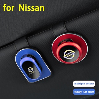 NISSAN 適用於日產汽車眼鏡夾創意多功能高檔汽車遮陽板眼鏡夾汽車專用眼鏡夾