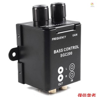 Casytw 通用汽車擴大機揚聲器低音控制器 RCA 音訊音量調節器控制旋鈕增益/頻率調節