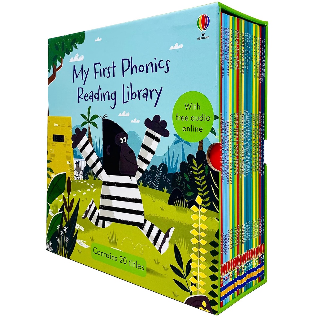 My First Phonics Reading Library (附音檔QRcode)(全套20本)(有聲書)/Usborne【禮筑外文書店】