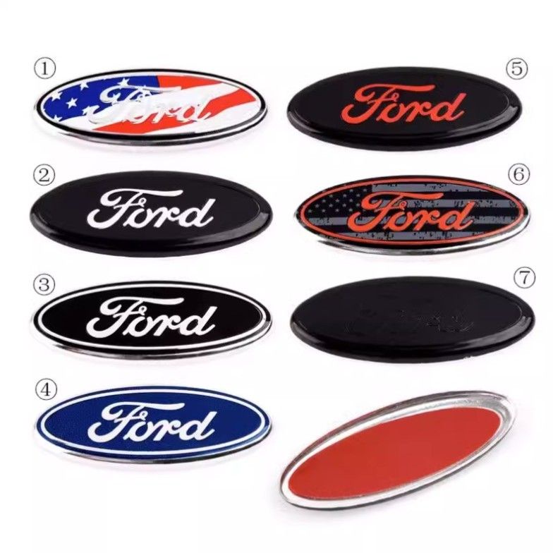 Ford 福特 車標 貼標 KUGA  Edge Mondeo Focus Fiesta 改裝方向盤貼 裝飾 車標 內飾