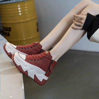 [現貨特價]厚底老爹鞋 5CM 女鞋 小個子增高鞋 高幫鞋 休閒鞋 鬆糕鞋 運動鞋 板鞋 防滑減震 厚底運動鞋 增高