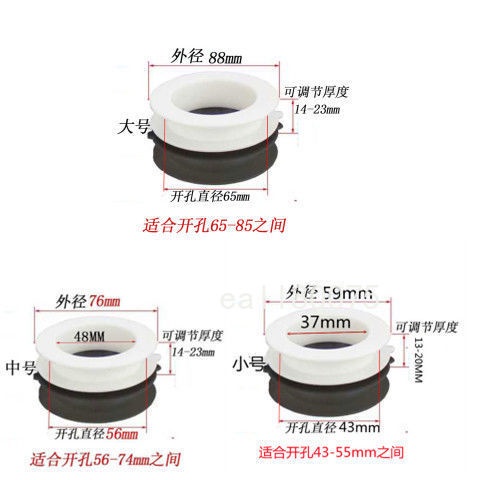 滿199出貨 【精選】 櫥櫃裝飾圈 下水孔蓋 水槽對扣密封圈 下水管廚房落水口孔蓋