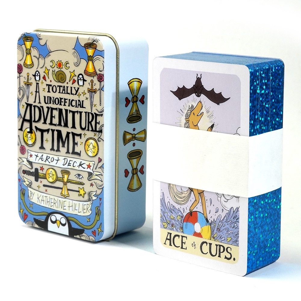 優質 Adventure Time Tarot 冒險時間塔羅牌 鐵盒 卡牌 占卜 桌遊 休閒卡牌