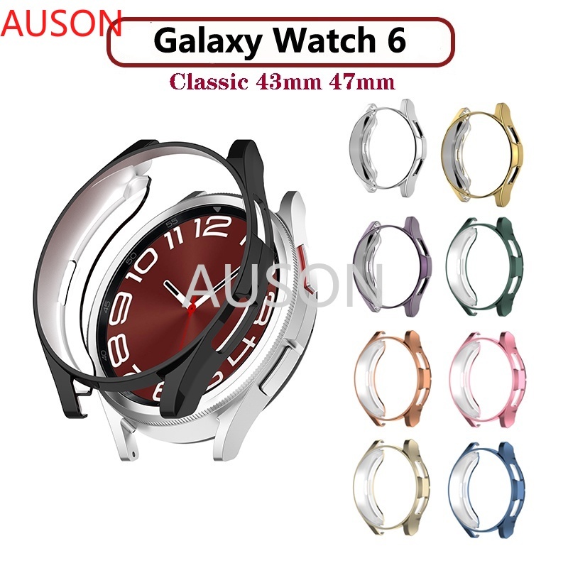 TPU閃亮軟殼保護套適用於三星 Galaxy Watch6 Watch 6 Classic 43mm 47mm保護殼