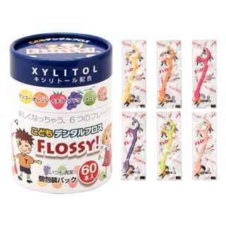 【日本UFC FLOSSY】兒童安全牙線棒60入 水果口味 兒童牙線 獨立包裝 牙線 missU