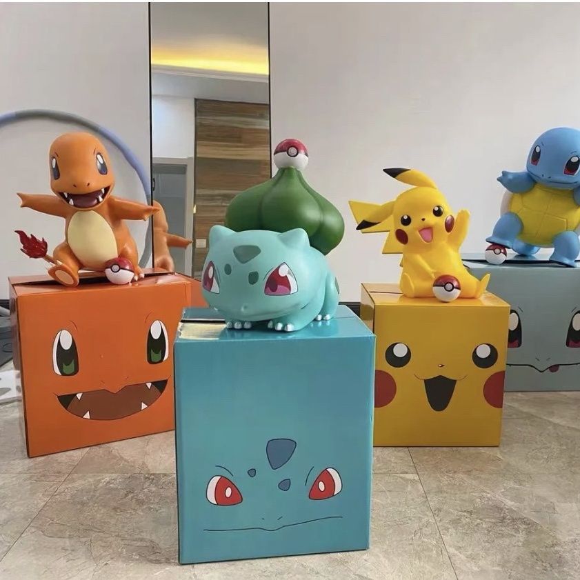 公仔 模型 神奇寶貝 妙蛙種子 小火龍 傑尼龜模型 pokemon 蠟筆小新 1比1傑尼龜 妙蛙 火龍伊布 比卡丘 可達