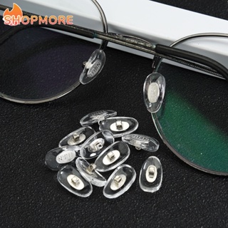 輕質旋入式眼鏡鼻托/時尚潮流金色銀色 PVC 矽膠眼鏡配件