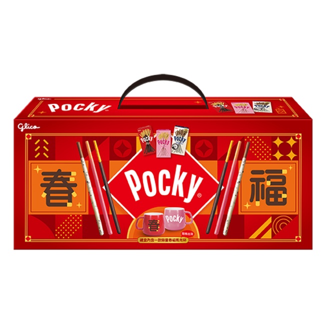 Pocky百奇  福旺龍來馬克杯禮盒