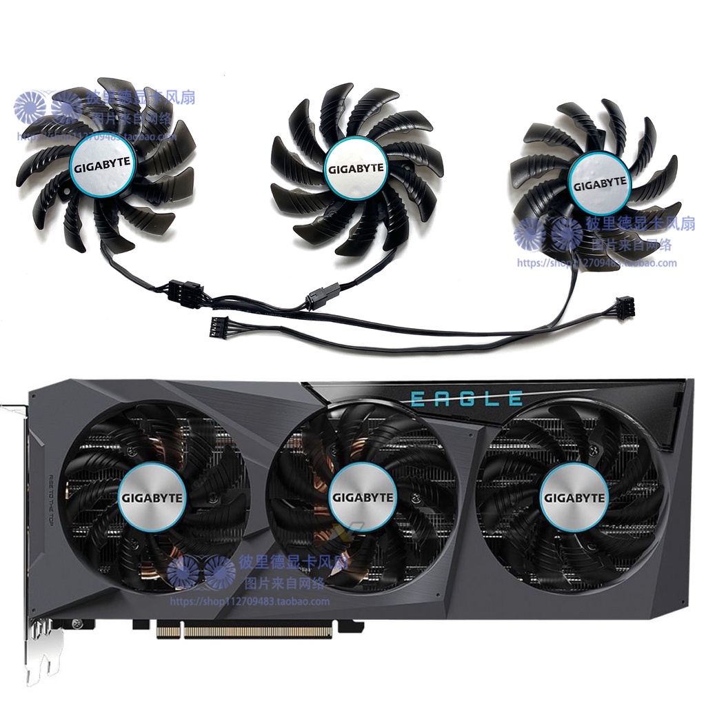 全新GIGABYTE技嘉RTX3070ti EAGLE獵鷹顯卡散熱風扇PLD08010S12HH