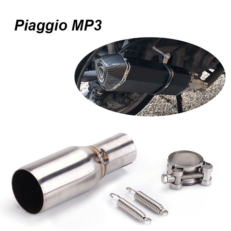 用於 Piaggio MP3 X10 BEVERLY 125 300 的滑動式不銹鋼 Moto 排氣中連接管