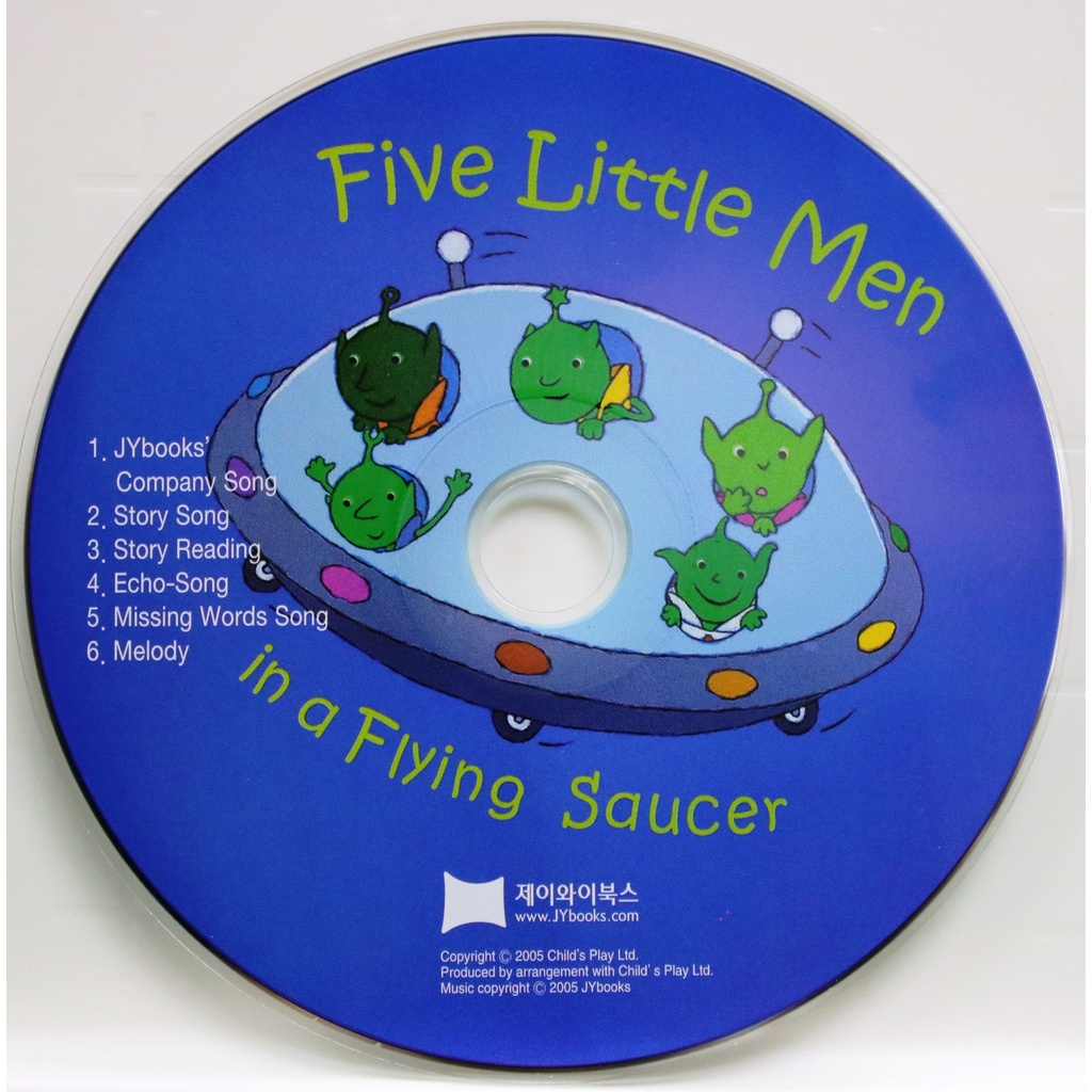 Five Little Men In A Flying Saucer (1CD only)(韓國JY Books版)廖彩杏老師推薦有聲書第4週/Dan Crisp【禮筑外文書店】