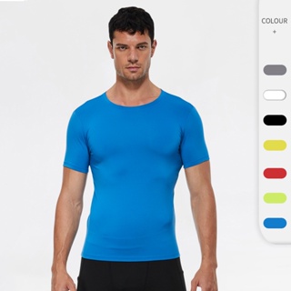 男士PRO 健身運動跑步緊身服T恤 熱賣彈力速乾衣短袖衫 運動短袖男 時尚運動上衣男