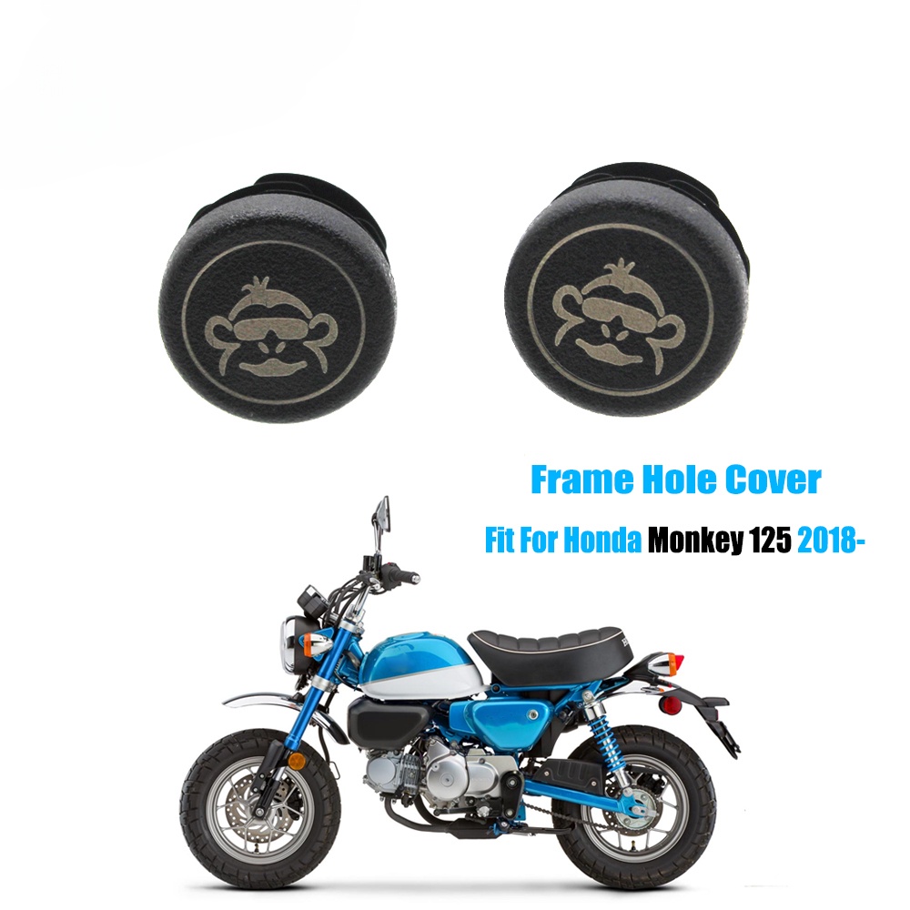 HONDA 2 件裝摩托車車架端蓋車架孔蓋蓋塞裝飾適用於本田 Monkey 125 Monkey125 2018 201
