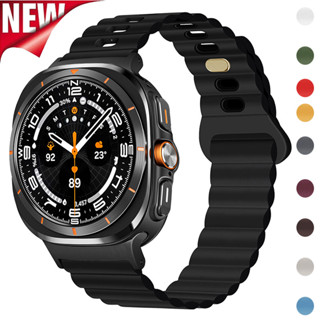 SAMSUNG 矽膠錶帶相容三星 Galaxy Watch Ultra 47 毫米替換錶帶,適用於 Galaxy Wat