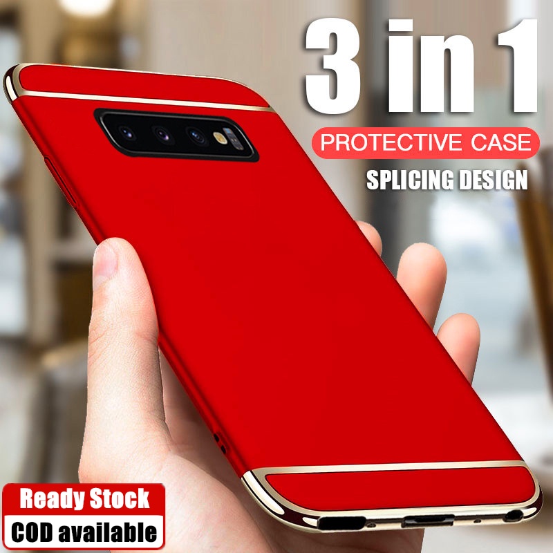 SAMSUNG 適用於三星 Galaxy S10 5G 6.7 英寸 SM-G977B 啞光拼接設計堅固硬質手機殼帶 6