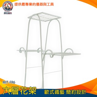 【儀表量具】鐵藝多層花架 多肉花架 ins佈置 分層置物架 落地置物架 MIT-FR6 六層花架 花架落地 多層花架