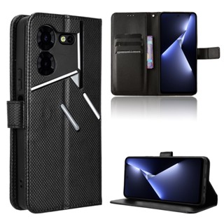 TECNO POVA 5 POVA5 Pro 5G LH8n 手機殼錢包 PU 皮革後蓋卡槽支架手機 Ca 翻蓋手機殼
