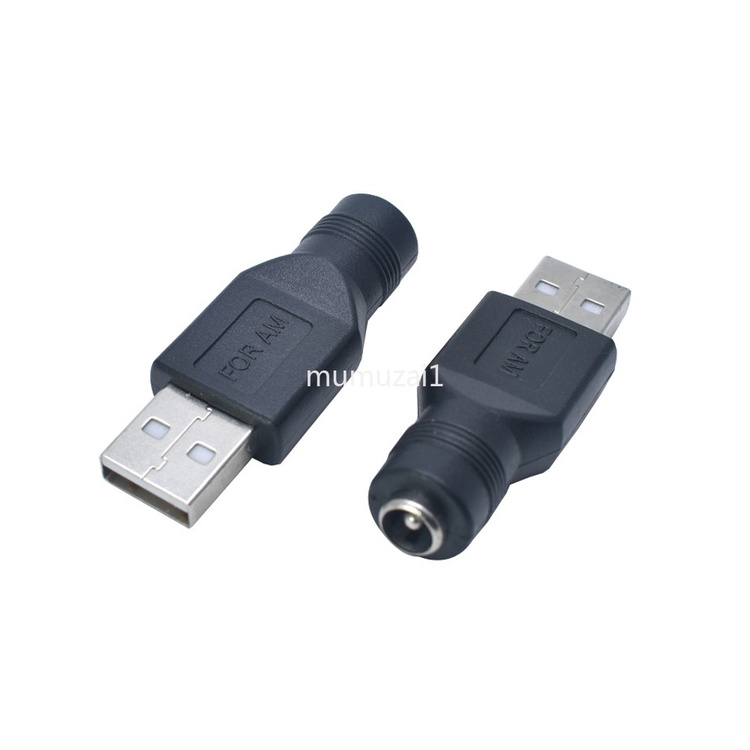 USB轉接頭 dc母轉USB公接頭 USB公頭轉DC5.5*2.1母頭電源轉換頭