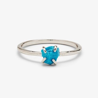 Pura Vida 美國手工 TURQUOISE 裸綠松石戒指7號 eslite誠品