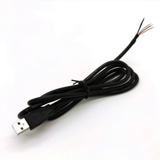 1.5 米 Diy USB 公插孔連接器帶屏蔽電纜 4+1 針 USB 2.0 電源延長線適配器充電器
