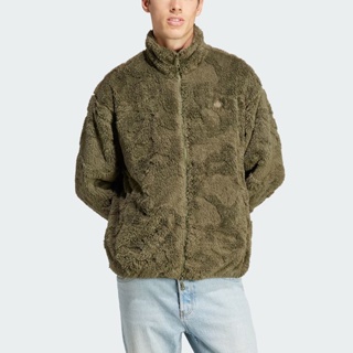 Adidas Adv Camo Fleece IL5175 男 立領外套 運動 休閒 抓絨 保暖 舒適 拉鍊口袋 綠