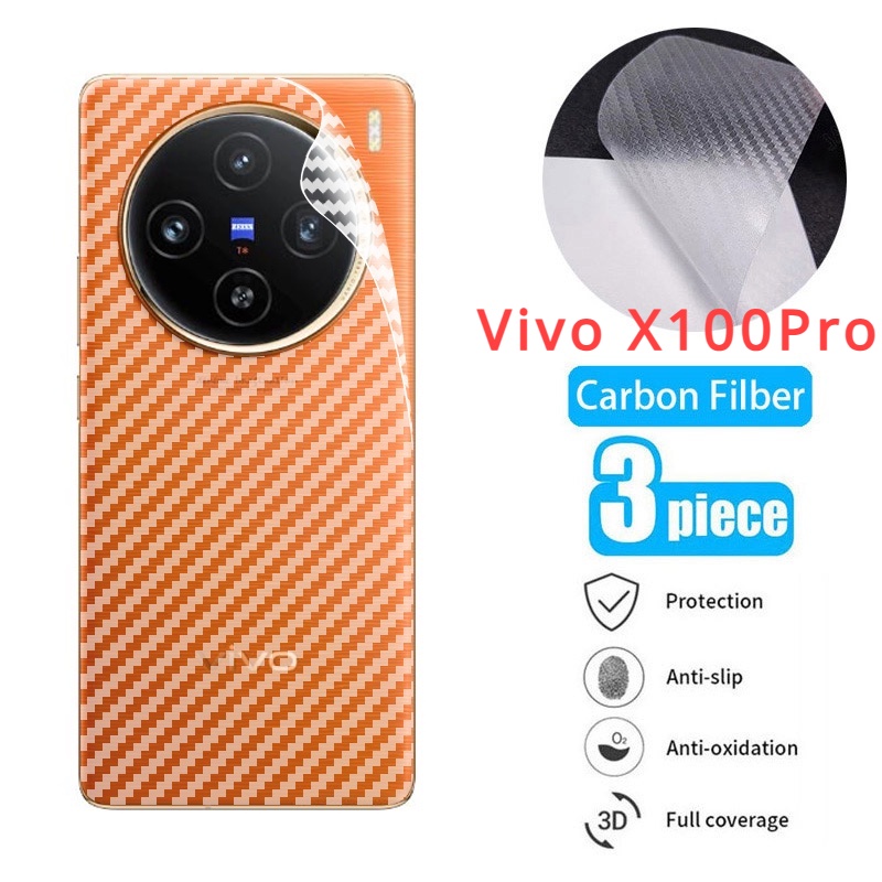 Vivo X100Pro 背部碳纖維膜適用於 Vivo X100 Pro X 100 5G X100Pro 2023 背
