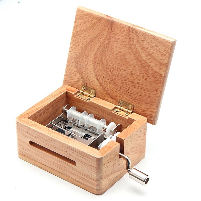 Possbay 15 音手搖音樂盒木盒帶打孔器 10 件紙帶音樂機芯盒紙條用於禮品高品質