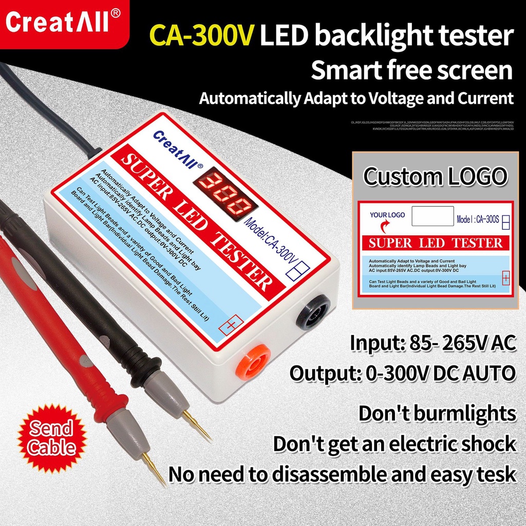 【批量可議價】英文CA-300V高亮版智能LED測試儀液晶電視背光燈條燈珠測試工具