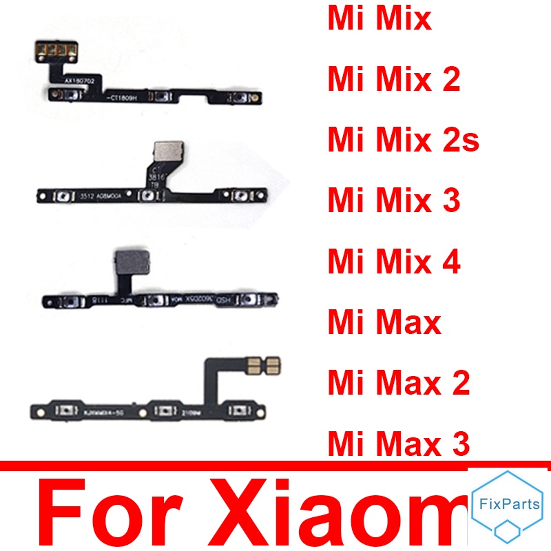 XIAOMI MI 適用於小米 Mi Mix 2 2s 3 4 Mix3 Mix4 Max 2 3 電源音量側鍵開關 F