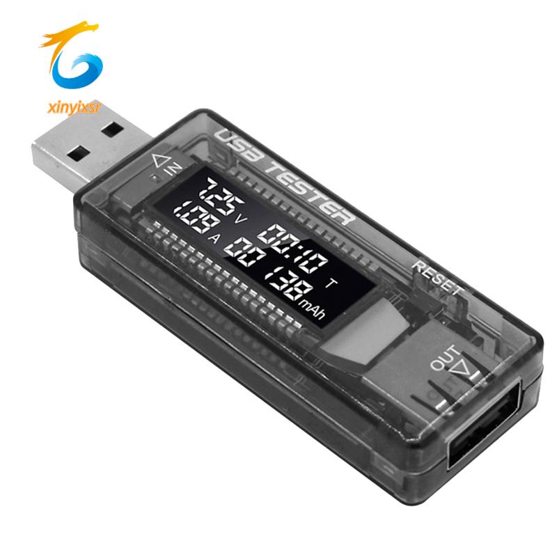 Usb 測試儀電流電壓充電器容量測試儀電壓表顯示 USB 電流電壓測試卡適配器易於安裝