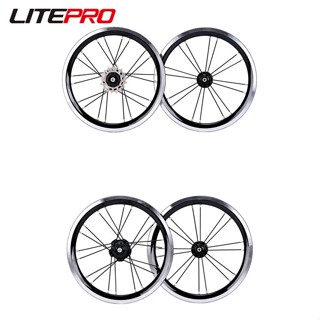 Litepro 14 英寸折疊自行車單速輪組外 3 速碟剎 V 剎 74/85mm 輪圈