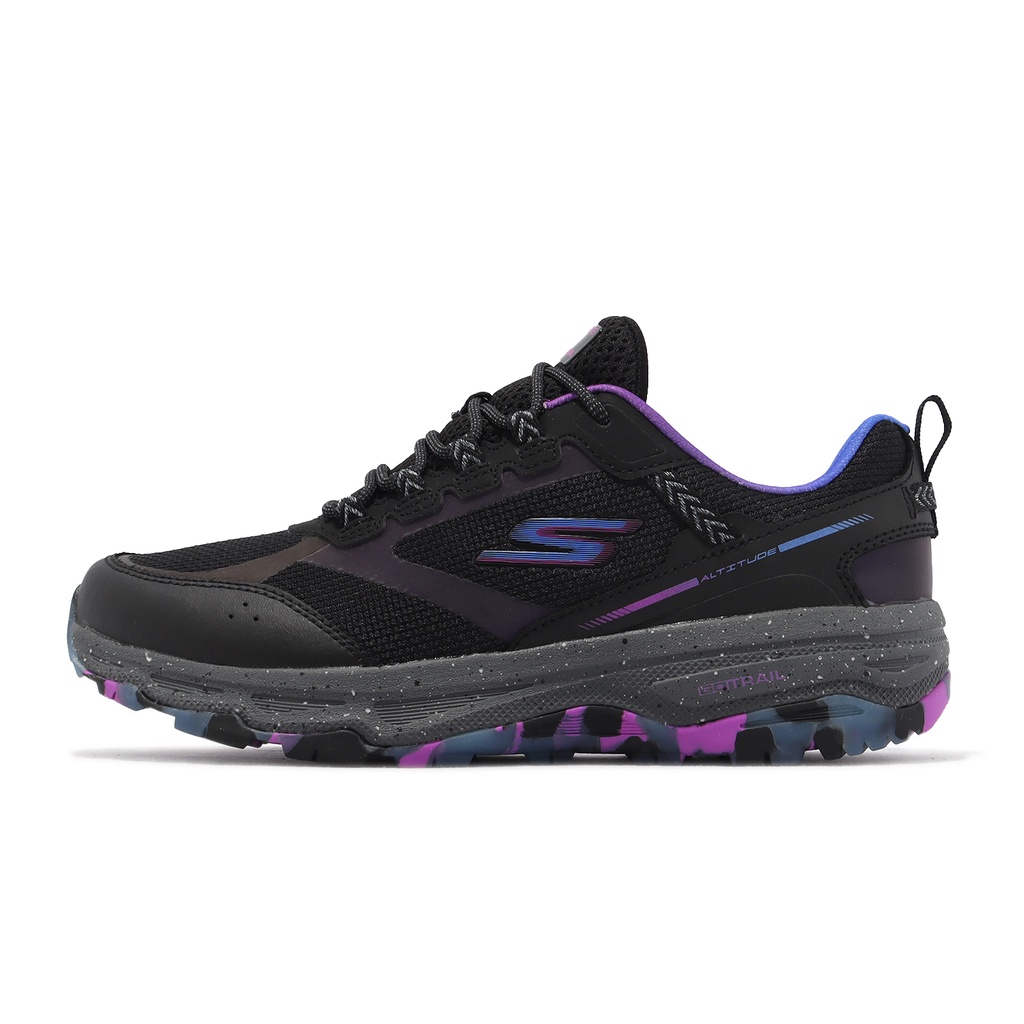 Skechers 越野跑鞋 Go Run Trail Altitude 黑 紫藍 戶外 女鞋 129231BKMT