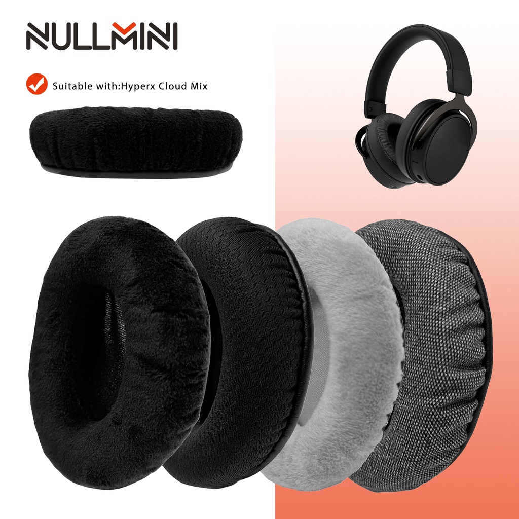 Nullmini 替換耳墊適用於 Hyperx Cloud Mix 耳機耳罩套耳墊耳機頭帶頭梁