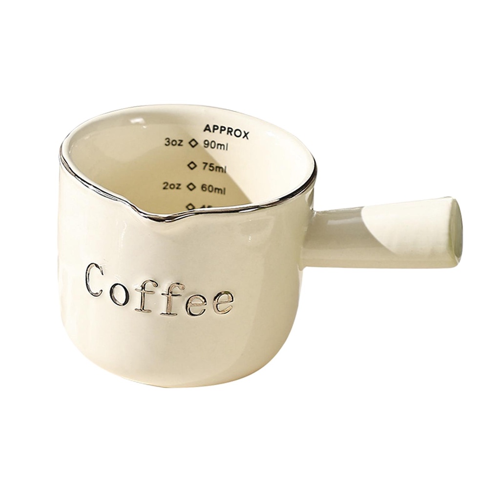 [SimhoaefTW] 黃油融化壺濃縮咖啡量杯 90ml 耐高溫濃縮咖啡杯酒吧家用攪拌杯