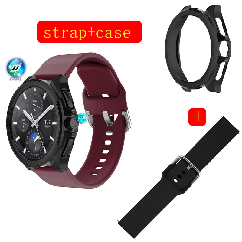 xiaomi watch 2 Pro 錶帶 小米手表 2 Pro 矽膠錶帶 運動腕帶  手表殼屏幕保護壳 保护壳