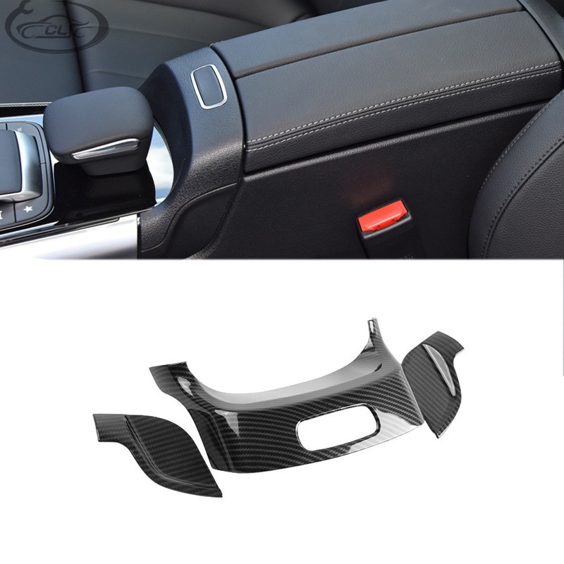 適用於20-21款Benz 賓士 B級/GLA/GLB內飾貼改裝碳纖紋排擋框
