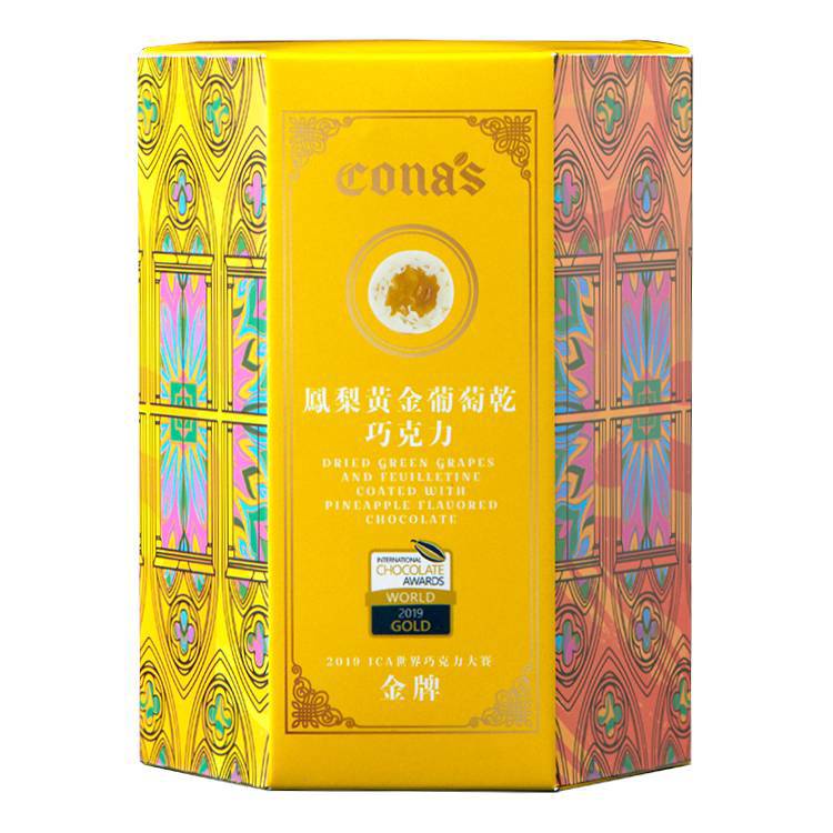 Cona's 鳳梨黃金葡萄乾巧克力(80g)[大買家]