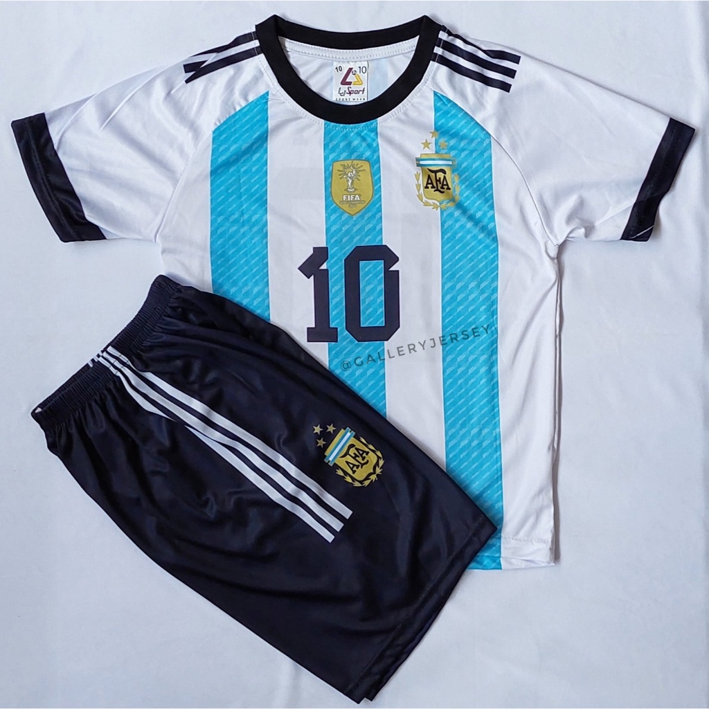 Mandiri Store07 阿根廷兒童足球服 HOME 阿根廷兒童球衣套裝 HOME MESSI 最新款