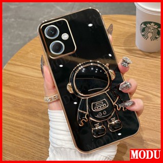外殼 Redmi 12 Note 12S 12 12R PLUS 12 PRO+ 豪華直邊宇航員支架軟蓋防震矽膠電鍍手機