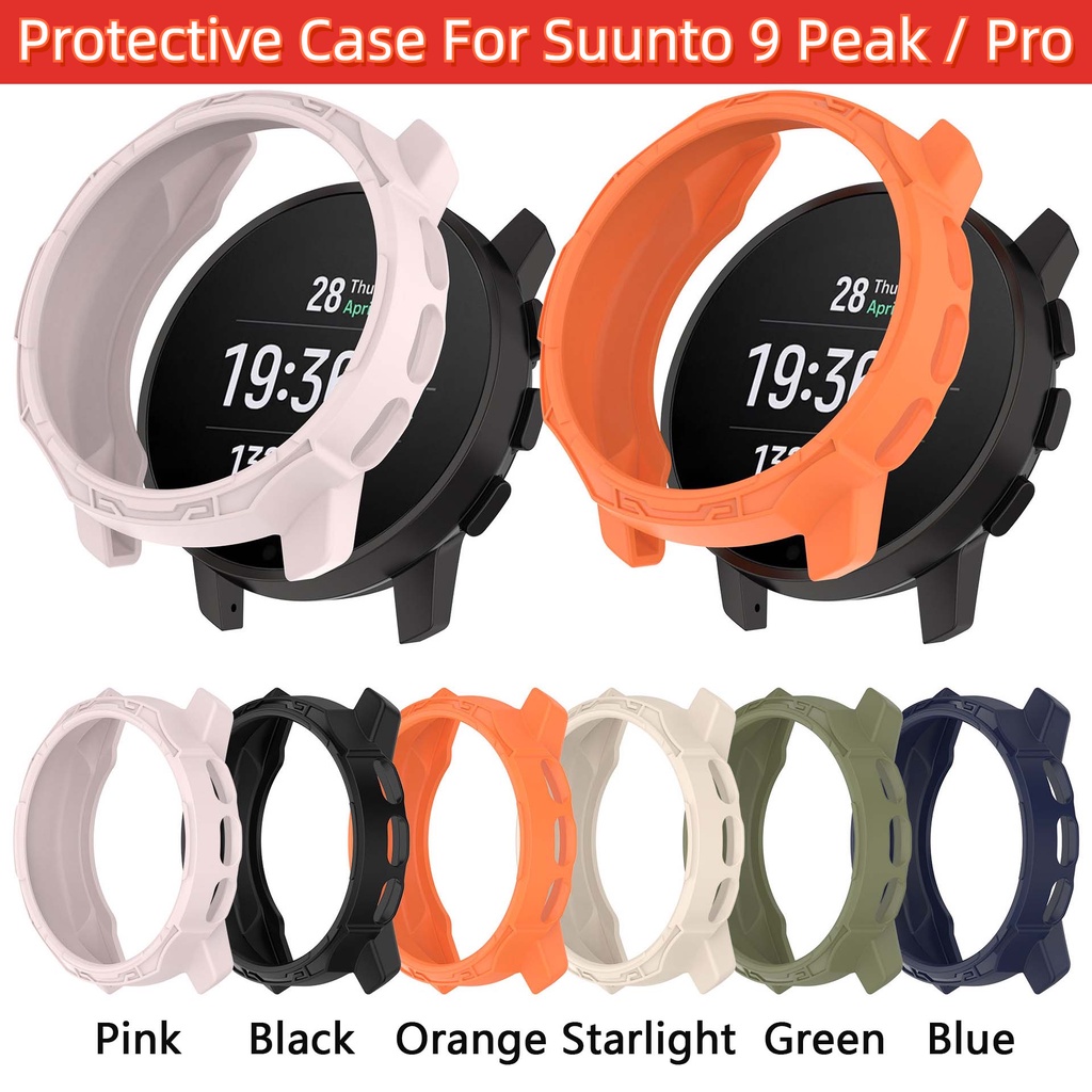 Suunto 9 Peak Pro 鏤空矽膠殼手錶防摔盔甲保護套液體矽膠套