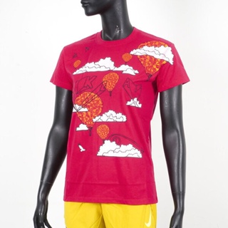 Nike [co]+LAB [148647-623] 女 短袖 上衣 T恤 休閒 積木熊 紅 [CO]